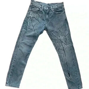 Levis 512™ Mens Light Wash Slim Taper Flex Custom F*ck War Jeans 29X30